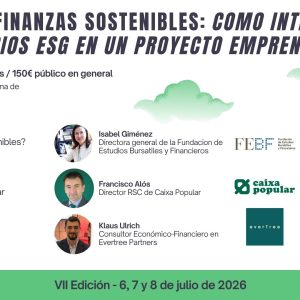 MOOC Finanzas Sostenibles: Cómo integrar los criterios ESG en un proyecto emprendedor