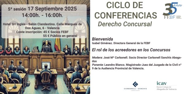 5ª Sesión Ciclo Conferencias Derecho Concursal - Magistrado Leandro Blanco